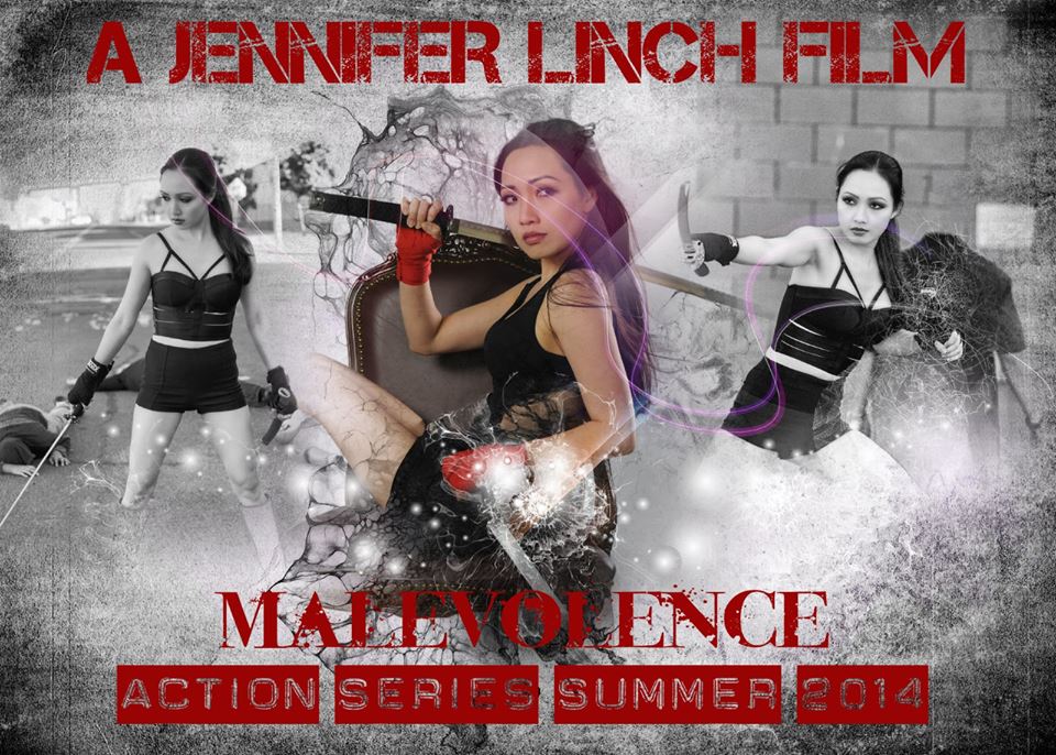 Actress Jennifer Linch kicks butt in her latest action series, Malevolence!