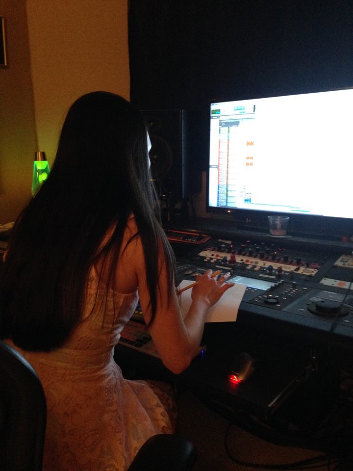 Jennifer Linch Mixing Tracks for Come to Me Lullaby 01