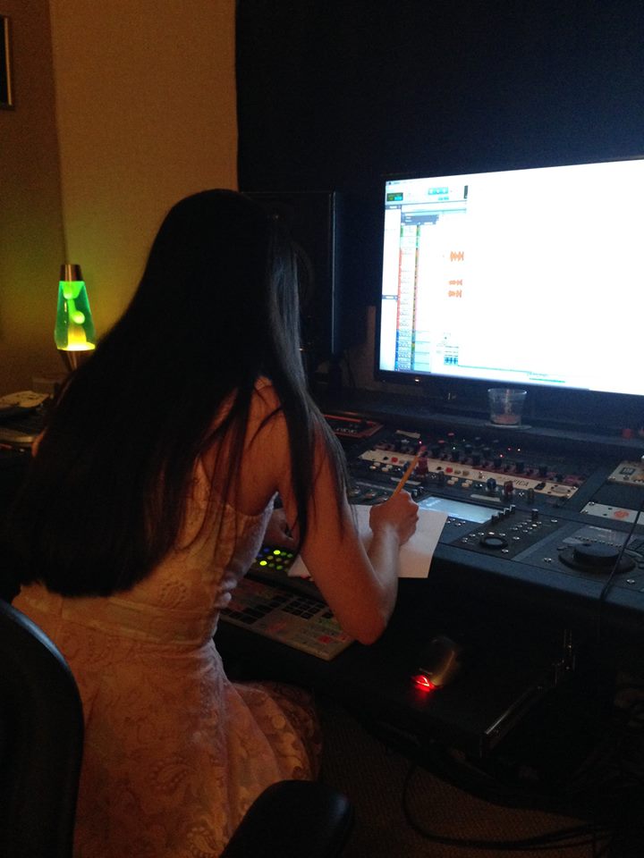 Jennifer Linch Mixing Tracks for Come to Me Lullaby 02